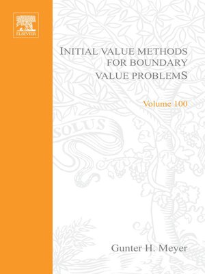 cover image of Initial Value Methods for Boundary Value Problems